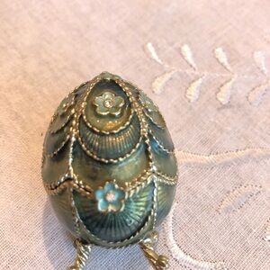 Elegant Green Decorative Egg box by Monet